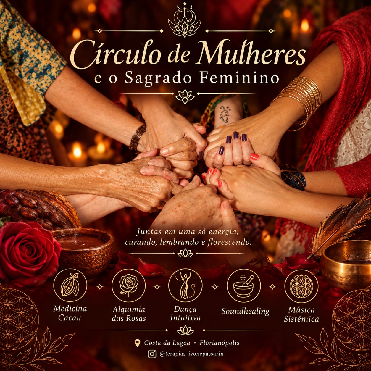 Encontro Círculo de Mulheres e o Sagrado Feminino
